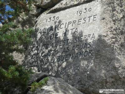 Monumento Natural Peñas del Arcipreste de Hita; amboto lagos de saliencia la mujer muerta hanami el 